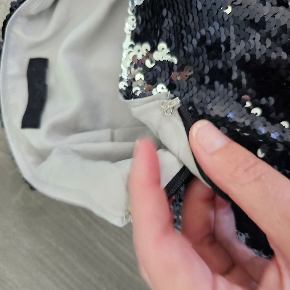 *FINAL PRICE DROP* h:ours black sequin skirt - Picture 9 of 11